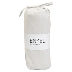 Flatt bomullslaken 240x260cm Lysegrå