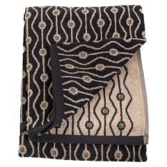 Håndkle 80x160 Castelo Sort-beige