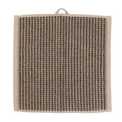 Vaskeklut 30x30 Viana - Sort-beige