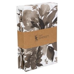 Glatt sengesett 140x200 Blomsterdalen Brun