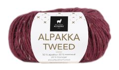 Alpakka Tweed 116 Dyp rød