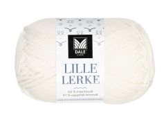 Lille Lerke garnnøste 0017 Hvit