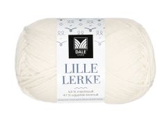 Lille Lerke garnnøste 0020 Ubleket hvit