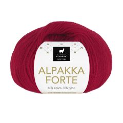 Alpakka Forte Dyp rød 739