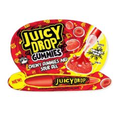 Bazooka Juicy Drop Gummies jordbær- eller bringebærsmak