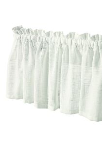 Skygge kappemetervare ensfarget offwhite