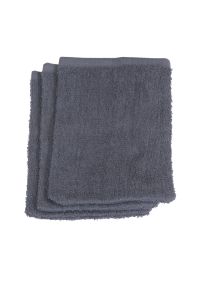 Bekvem vaskehanske 3pk absorberende frotté koksgrå