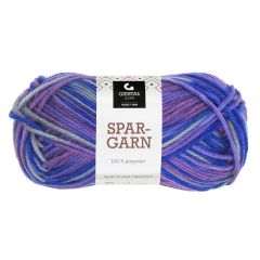 Spar Garn 50gr garnnøste 602-Grå/Blå/Lilla print