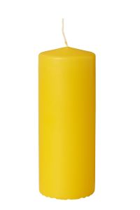 Kubbelys stearin 18cm gul gul