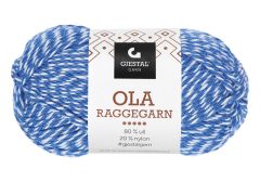 Gjestal Ola raggegarn garnnøste 708-blå/natur
