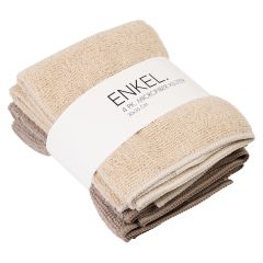 Microfiberklut 4pk Brun-beige