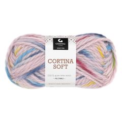 Cortina Soft 50gr garnnøste 806-sukkertøy print