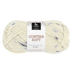 Cortina Soft 50gr garnnøste 808-blå print