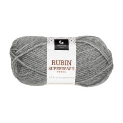 Gjestal Garn Rubin Superwash garnnøste 405-grå melert