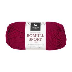 Bomull Sport garnnøste 305-valmuerød