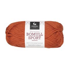 Bomull Sport garnnøste 337-oransje