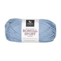 Bomull Sport garnnøste 340-lys blå