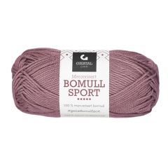Bomull Sport 50gr garnnøste 385-Dus rose
