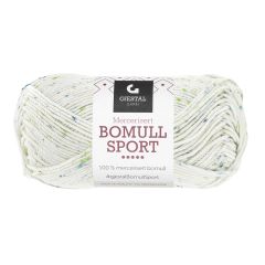 Bomull Sport 50gr garnnøste 397-grønn/petrol print