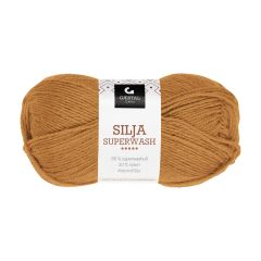 Gjestal Garn Silja Superwash garnnøste 318-varm gul