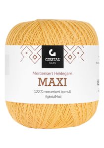 Gjestal Garn Heklegarn Maxi garnnøste 157-gul