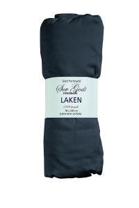Sov Godt Premium formsydd satenglaken mørkegrå