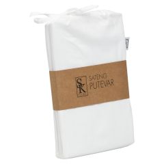 Royal Classic sateng putetrekk med ramme hvit