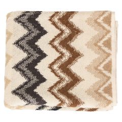 Zig Zag håndkle Natur-brun