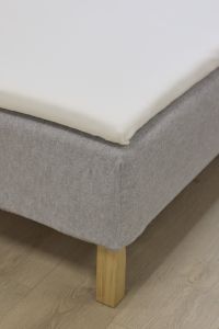 Sov Godt Flanell stretchlaken hvit