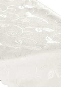 Dekke duk med damaskpreg offwhite