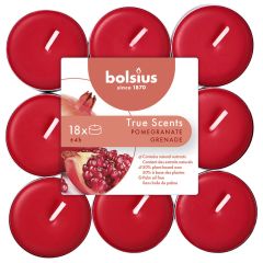 Bolsius telys med duft 4t 18pk pomegranat.