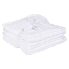 Vaskeklut 6pk Hvit-hvit
