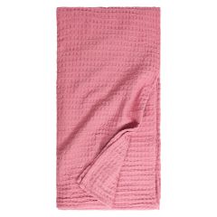 Vaffel pledd Rosa