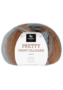 Gjestal Garn Pretty Print Ullgarn 100gr 505-rustfarget print