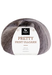 Gjestal Garn Pretty Print Ullgarn 100gr 506-brunfarget print