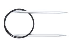Gjestal Garn Rundpinner aluminium. 80 cm