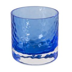 Wave lysglass blå