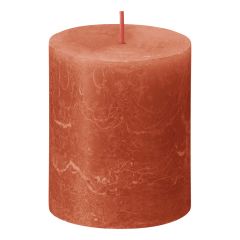 Bolsius Substainable kubbelys oransje