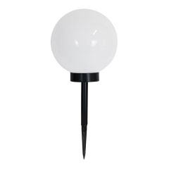 Solarlampe Kuppel hvit/sort