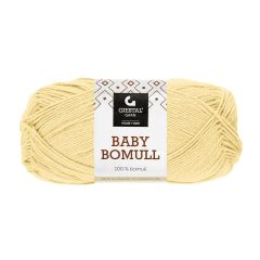 Baby bomull 50gr garnnøste 505-lys gul