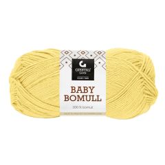 Baby bomull 50gr garnnøste 512-gul