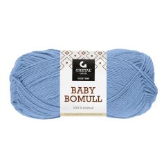 Baby bomull 50gr garnnøste 519-isblå