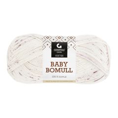 Baby bomull 50gr garnnøste 520-rosa print