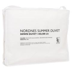 SK Home Nordnes sommerdyne dun hvit.