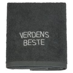 Håndkle med tekst 