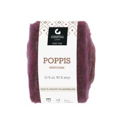 Poppis 50gr garnnøste Bordeaux-Lyng gradert
