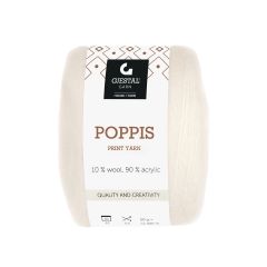 Poppis 50gr garnnøste Krem