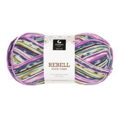 Rebell 100gr garnnøste 9402-rosa/blå print