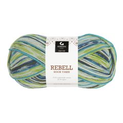 Rebell 100gr garnnøste 9405-pæregrønn print