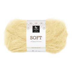 Soft 50gr garnnøste 703-lys gul